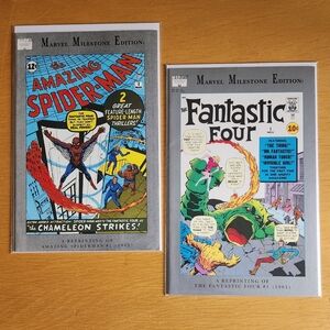 Marvel Milestone Edition - Amazing Spider-Man #1, Fantastic Four #1 (Lot of 2)